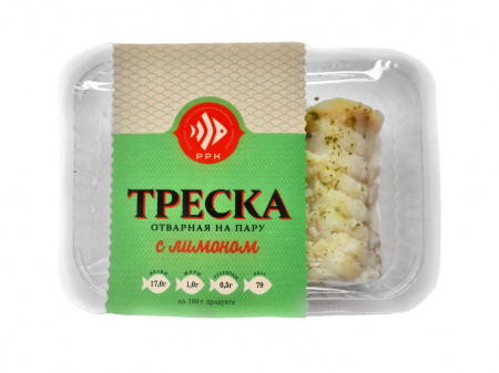 Треска отварная на пару с лимоном