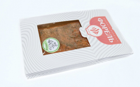 Форель слабосоленая с зеленью кусок/ломтики