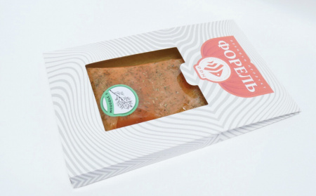 Форель слабосоленая с укропом кусок/ломтики