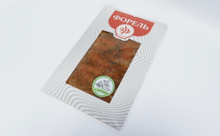 Форель слабосоленая с зеленью кусок/ломтики