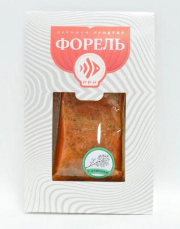 Форель слабосоленая с укропом кусок/ломтики