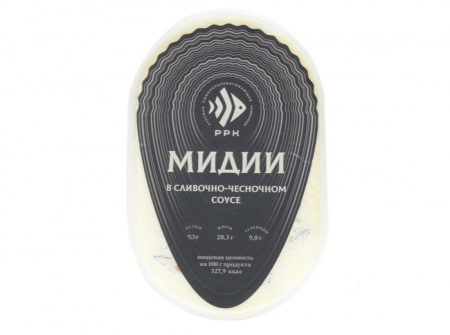 Мидии в сливочно-чесночном соусе