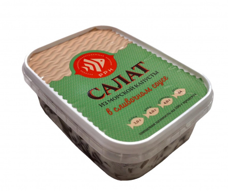 Салат из морской капусты в сливочном соусе