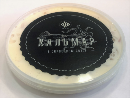 Кальмар в сливочном соусе