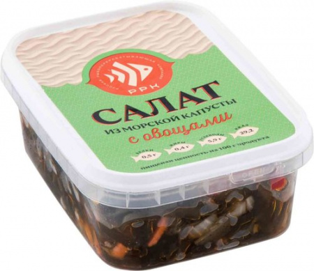 Салат из морской капусты с овощами