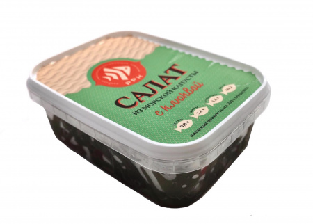 Салат из морской капусты с клюквой